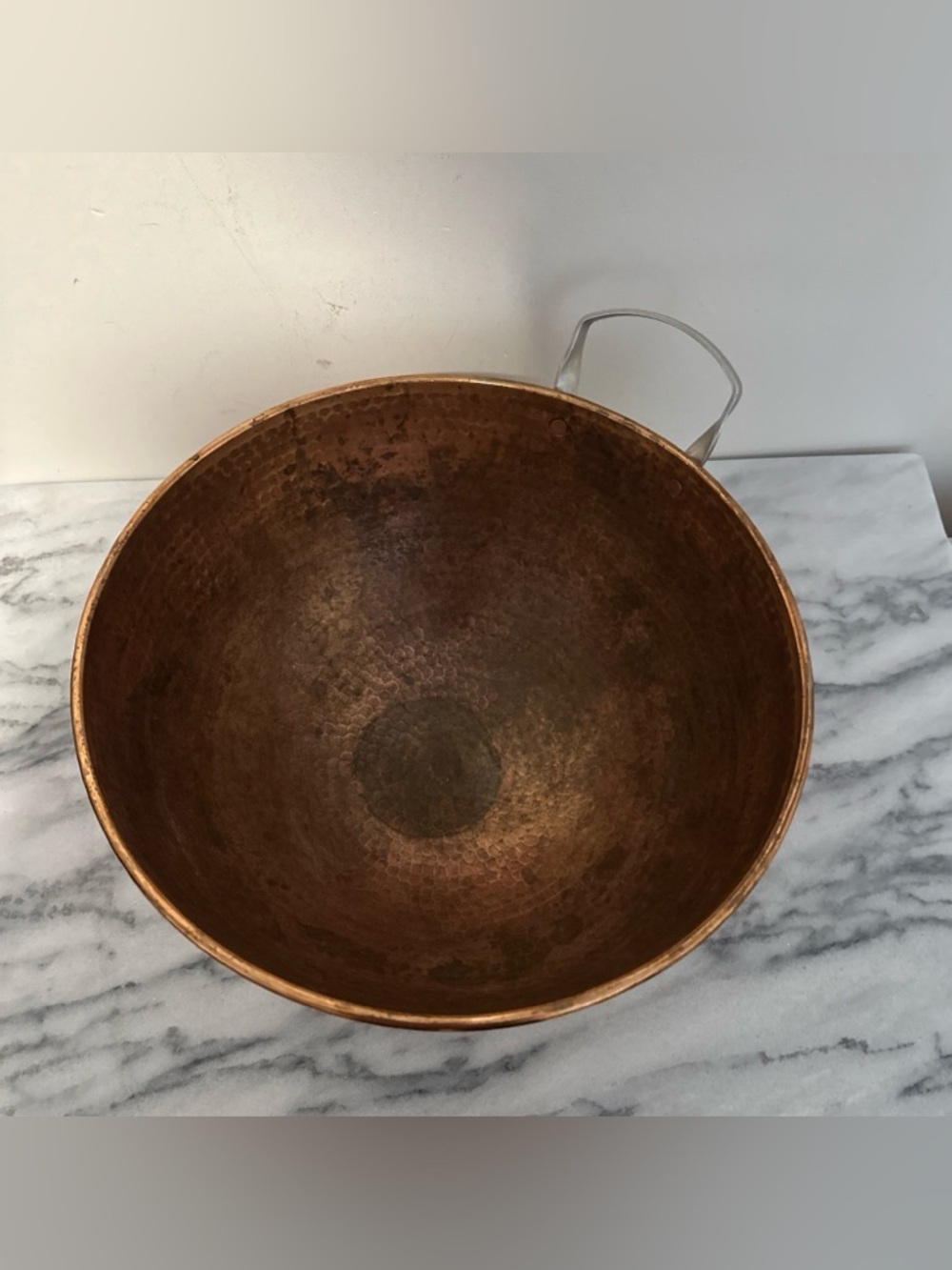 Sertodo Hammered Copper Mixing Bowl - 12”Wx6” H